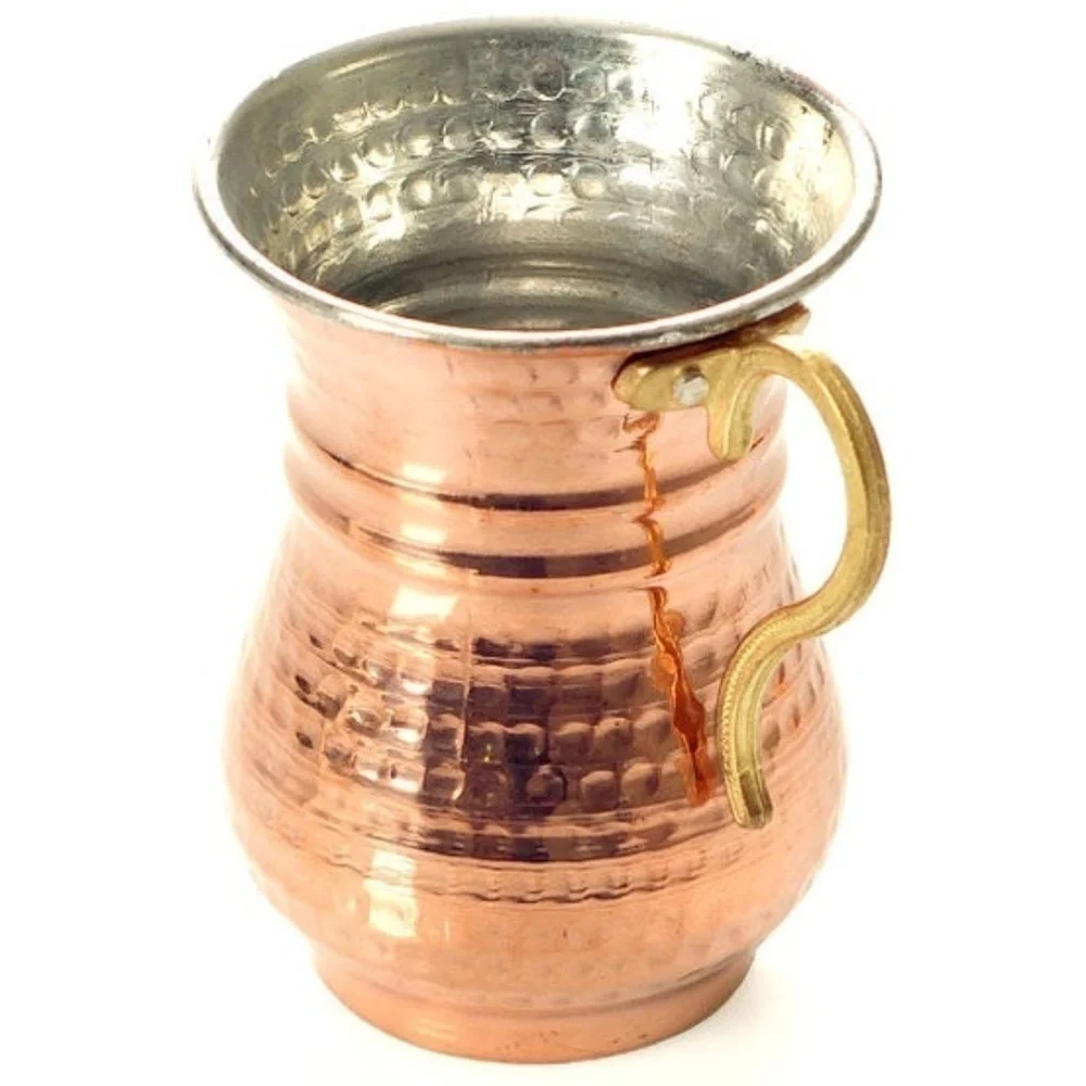 Hand Hammered Pure Copper Mug Set of 4 Moscow Mule Pool Outside Dinner Party